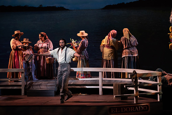 Florencia en el Amazonas Opera in 2 Acts  Libretto by Marcela Fuentes - Berain First performed: 1996, Wortham Theater Center, Houston Last performed by Florida Grand Opera company premiere Performed i